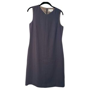 Suzuya Dress - Sleeveless Gray Midi Sheath - L